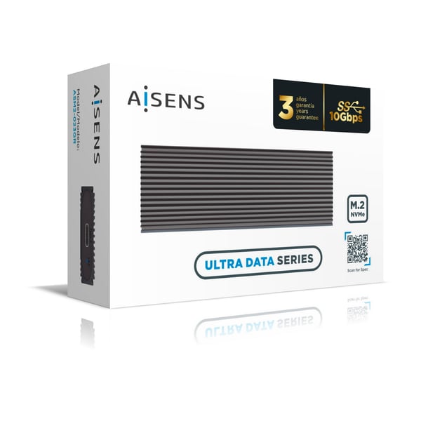 AISENS ASM2-023GR Hölje för lagringsenheter SSD-inkapsling Grå M.2