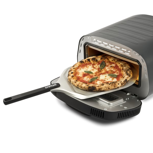 G3 Ferrari Pronto Pizza 2 minuti pitsan valmistaja & uuni 1 pitsa(a) 1700 W Musta, Hopea