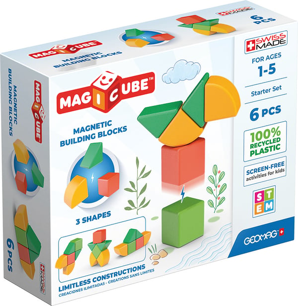 Geomag MagiCube 3 Shapes Recycled Starter Set