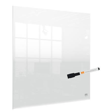Nobo Transparent Akryl mini whiteboard skrivbord eller väggmonterad 45x45 cm