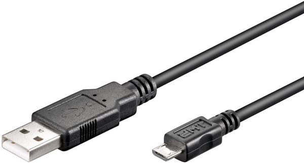 Microconnect USBABMICRO3 USB-kabel USB 2.0 3 m USB A Micro-USB B Sort