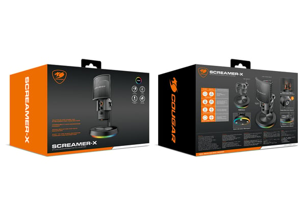 COUGAR CGR-U163RGB-500MK Svart Studiomikrofon