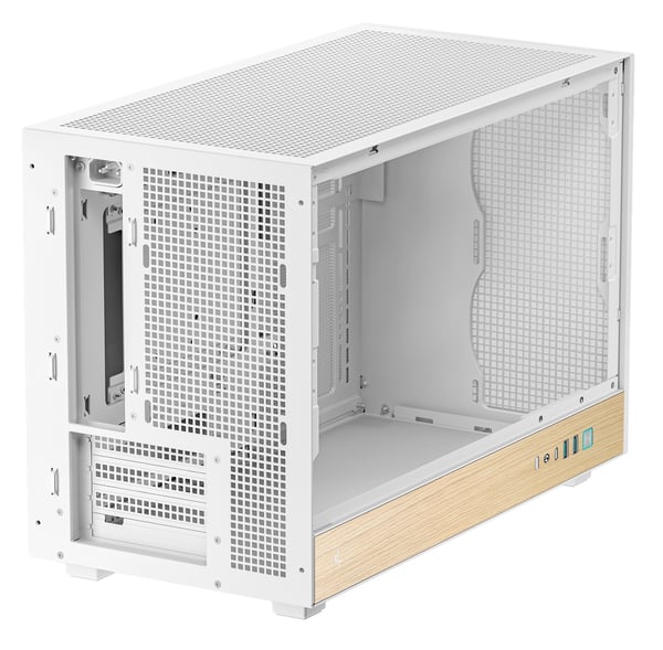 DeepCool CH260 WOOD WH Skrivbord Vit, Trä