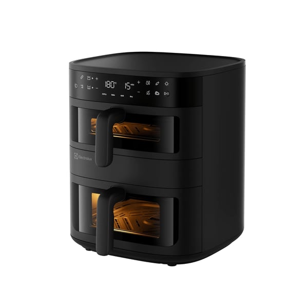 Electrolux EAFD11B Dubbel 11 l Fristående 2700 W Varmluftsfritös Svart
