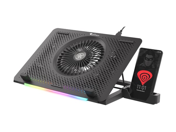 GENESIS Oxid 450 køling til laptop 39,6 cm (15.6") 2400 rpm Sort