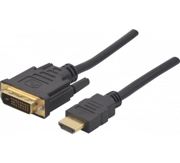 Hypertec 127971-HY videokabel adapter 15 m HDMI Type A (Standard) DVI-D Sort
