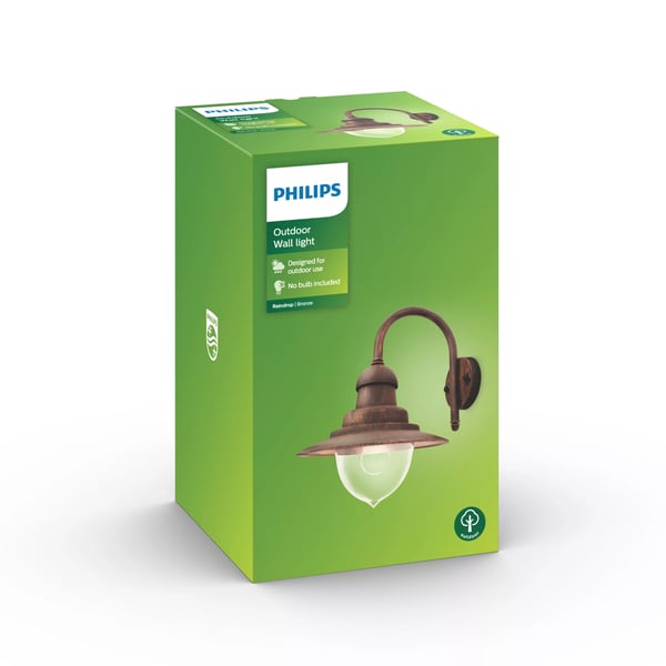 Philips myGarden Raindrop ulkoseinävalaisin 60W E27 (ei sisällä lamppua)