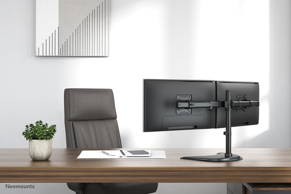Neomounts NM-D335DBLACK monitorin kiinnike ja jalusta 68,6 cm (27") Vastaanotto Musta