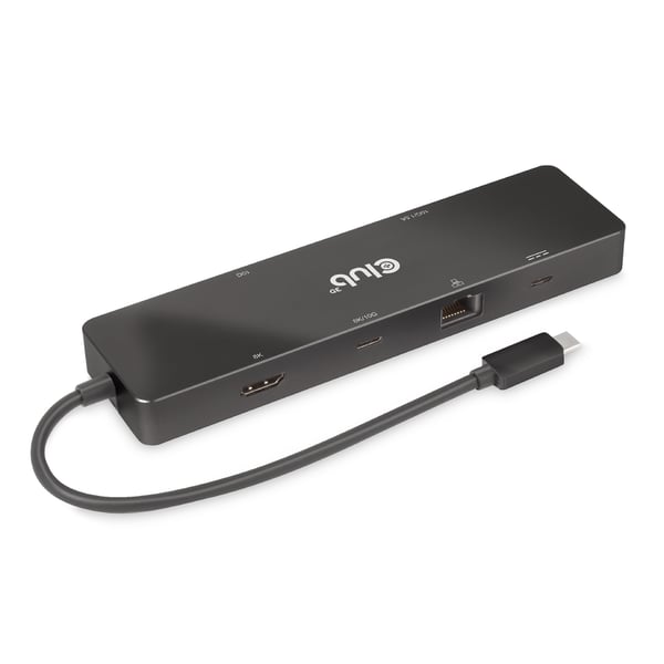 CLUB3D CSV-1584 dockingstation Ledningsført USB 3.2 Gen 2 (3.1 Gen 2) Type-C Sort