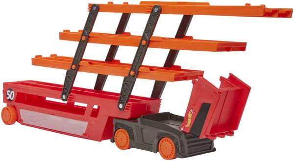 Hot Wheels City Mega Hauler med förvaring för upp till 50 bilar i skala 1:64 ålder 3år och äldre