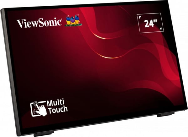 Viewsonic TD2465 skilte display Interaktivt fladpanel 61 cm (24") LED 250 cd/m² Fuld HD Sort Berøringsskærm