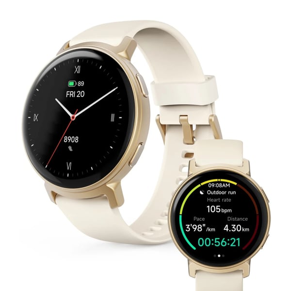 Hama Arion 3,35 cm (1.32") AMOLED 43 mm Digital 466 x 466 pixlar Pekskärm Guld GPS