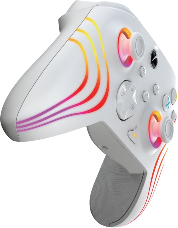 PDP Afterglow Wave Wired Kontroller: White Til Xbox Series X|S, Xbox One og Windows 10/11 PC