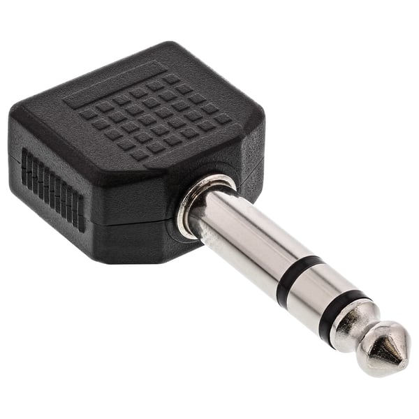 InLine 99304 kabel kønsskifter 3.5mm jack female 2x3.5mm Sort
