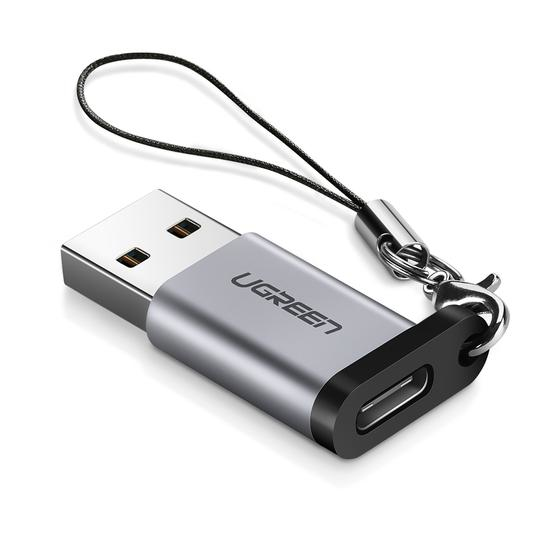 Ugreen 50533 kabelomvandlare (hane/hona) USB A USB C Silver