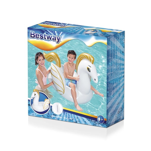 Bestway 41121 pool- och badmadrass Guld, Vit Vinyl Sittbadleksak