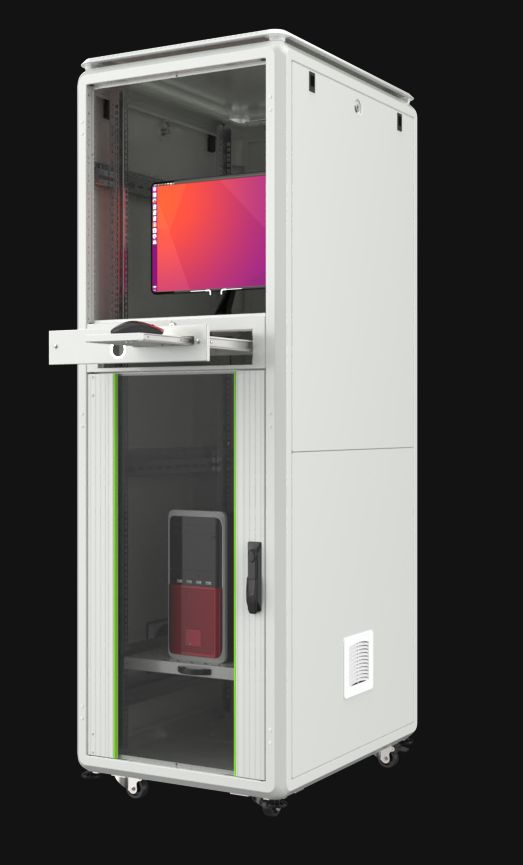 Lanview RDLPCCAB36U stativ 36U Fritstående reol Hvid