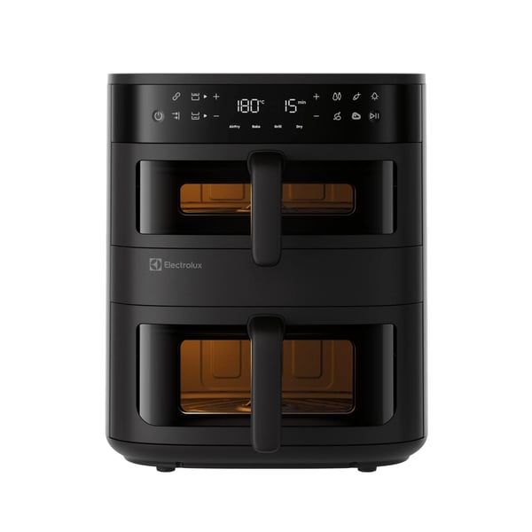 Electrolux EAFD11B Dubbel 11 l Fristående 2700 W Varmluftsfritös Svart