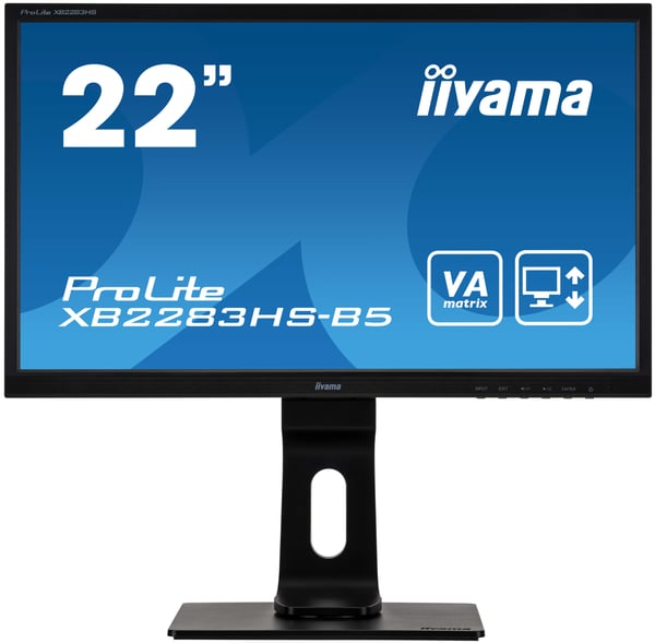 iiyama ProLite XB2283HS-B5 computerskærm 54,6 cm (21.5") 1920 x 1080 pixel Fuld HD LED Sort