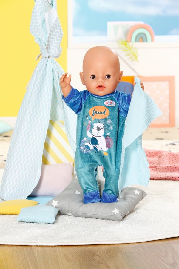 BABY born Romper Blue Dukkesparkedragt