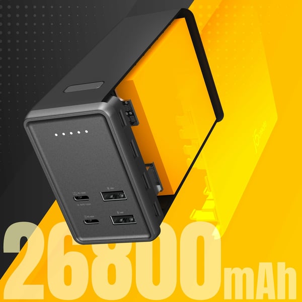 j5create JPB264100-N basstationer 26800 mAh Svart