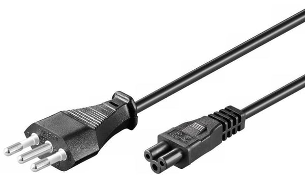 Microconnect PE100830 el-ledning Sort 3 m Strømstik type L C5 forbinder