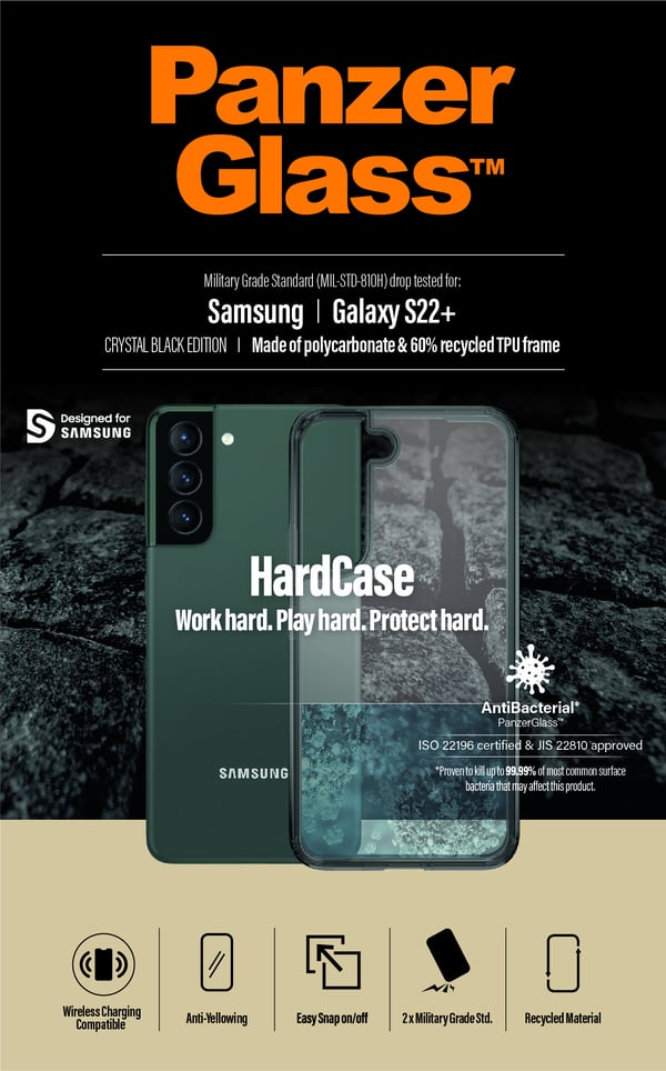 PanzerGlass ® HardCase Samsung Galaxy S22+ 5G - Smokey Sort