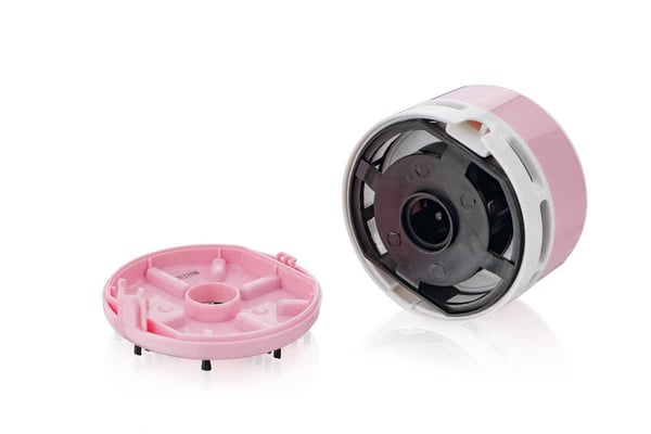 Peach PA105 håndholdt støvsuger Rose, Hvid Poseløs