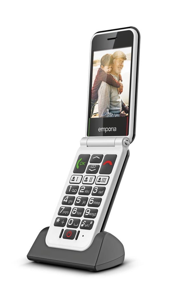 Emporia SIMPLICITYglam.4G 7,11 cm (2.8") 106 g Sort Senior telefon