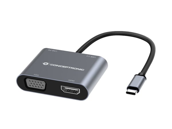 Conceptronic DONN16G Kabel USB 3.2 Gen 1 (3.1 Gen 1) Type-C Grå