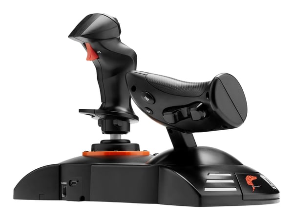Thrustmaster T.FLIGHT HOTAS NEO ACE COMBAT 8 Wings of Theve Edition Sort, Rød USB Flightstick Digital PC, PlayStation 4, PlayStation 5