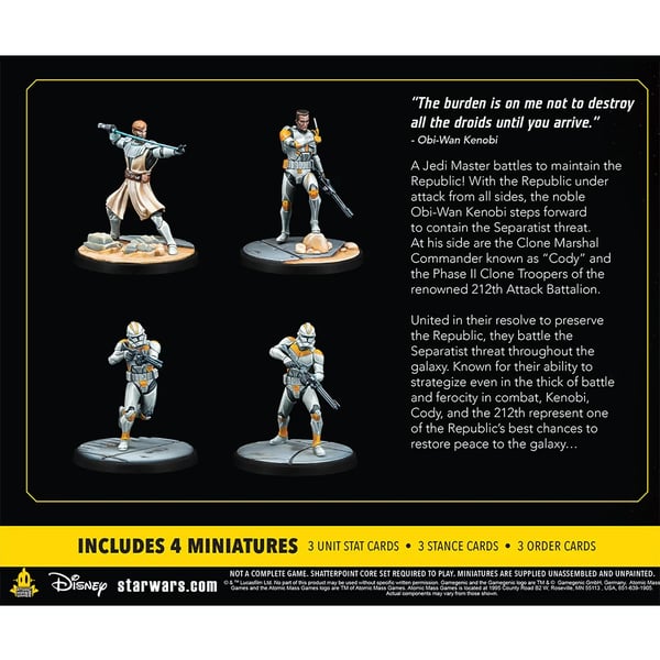 Asmodee Star Wars Shatterpoint - Hello There: General Obi-Wan Kenobi Squad Pack Figur