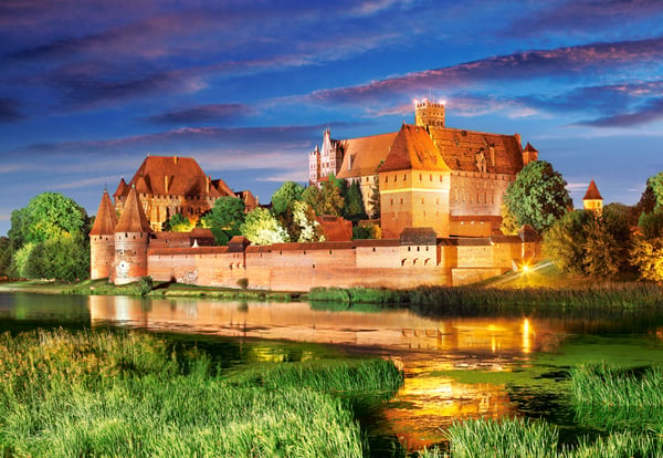 Castorland Malbork Castle, Poland 1000 pcs Puslespil 1000 stk Landskab