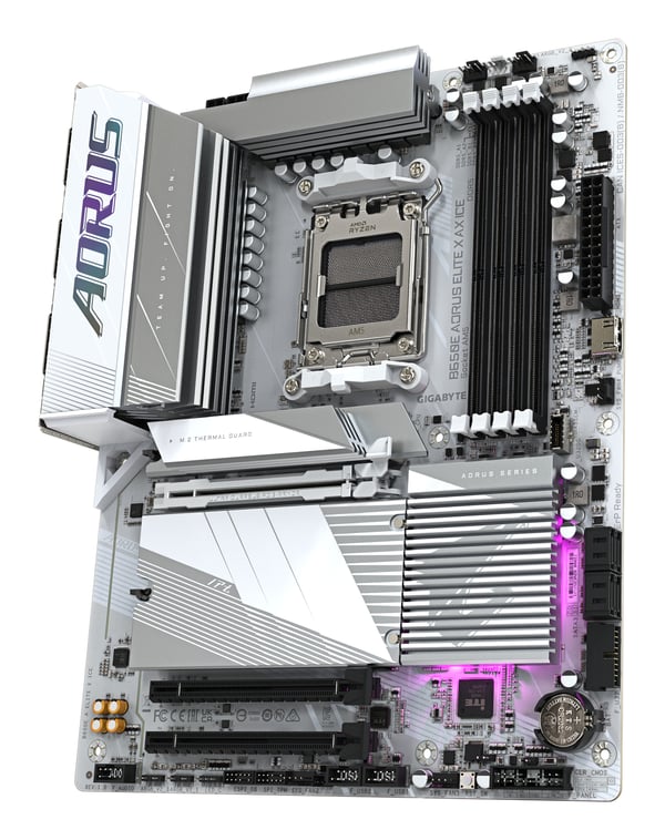 GIGABYTE B650E AORUS ELITE X AX ICE AMD B650 Sokkel AM5 ATX