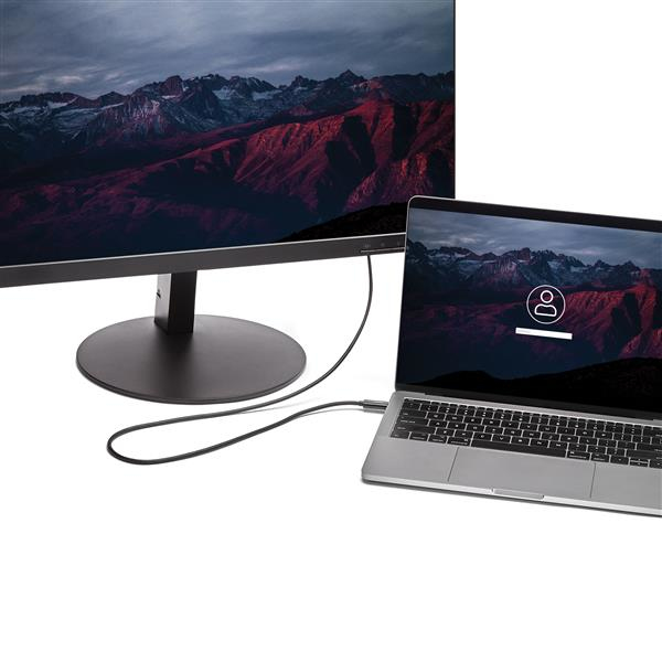 StarTech.com 2 m USB-C till HDMI-kabel - 4K vid 60Hz - Svart