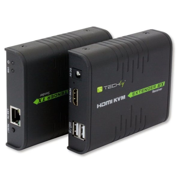 Techly IDATA HDMI-KVM2 KVM-förlängare Sändare och mottagare