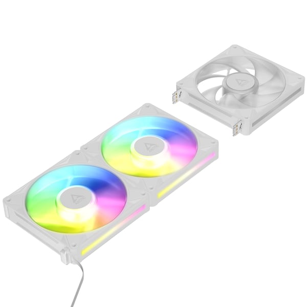 ARCTIC BioniX P14 A-RGB Datorväska Fan 14 cm Vit 3 styck