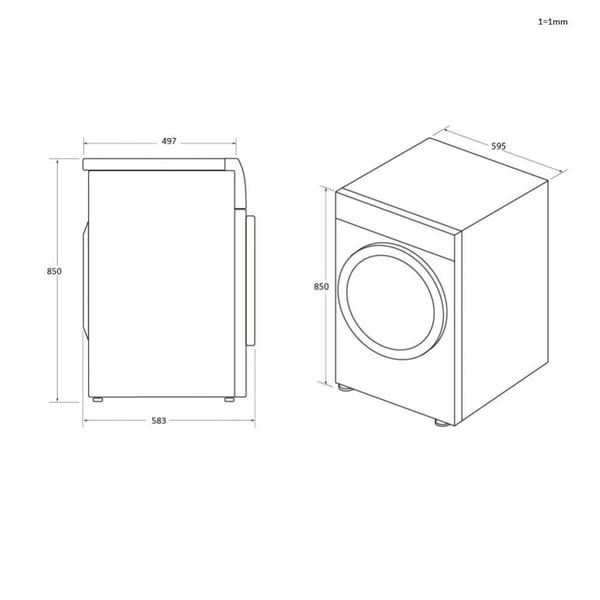 Haier I-Pro Series 7 Plus HW100-B14979NEU1 vaskemaskine Front-læsning 10 kg 1400 rpm Hvid