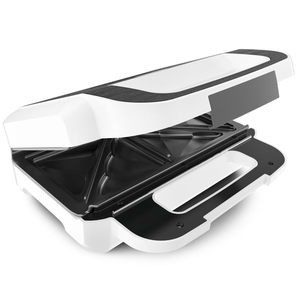 Tefal Snack XL SW7011 smörgåsgrill 850 W Vit, Rostfritt stål