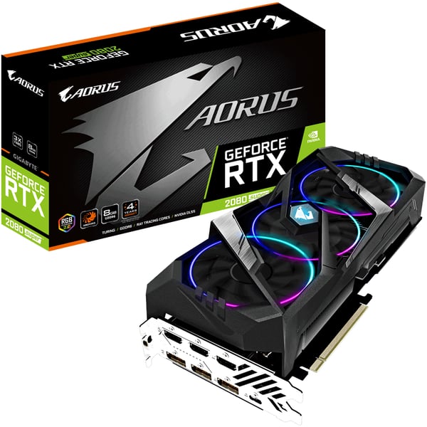 GIGABYTE AORUS GV-N208SAORUS-8GC grafikkort NVIDIA GeForce RTX 2080 SUPER 8 GB GDDR6