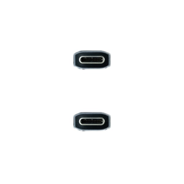 Nanocable 10.01.4101-L150-COMB USB-kabel USB 3.2 Gen 2 (3.1 Gen 2) 1,5 m USB C 10 Gbit/sek. 100 W Sort, Grå
