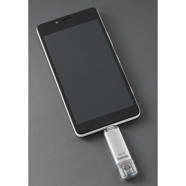 Hama C-Laeta USB-nøgle 64 GB USB Type-A / USB Type-C 3.2 Gen 1 (3.1 Gen 1) Sølv