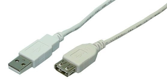 LogiLink 3m USB 2.0 USB-kabel USB A 0,48 Gbit/sek. Grå