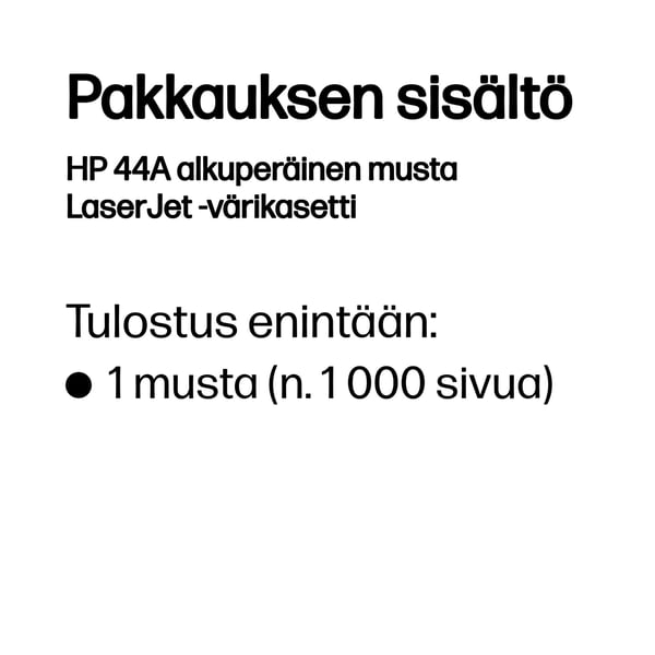 HP 44A alkuperäinen musta LaserJet -värikasetti