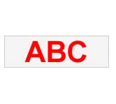 Brother Gloss Laminated Labelling Tape - 12mm, Red/Clear etikett-tejp TZ