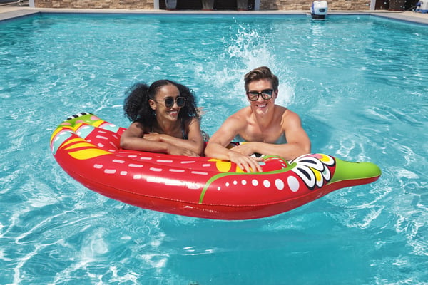 Bestway 43490 pool- och badmadrass Röd Mönstrad Badfåtölj