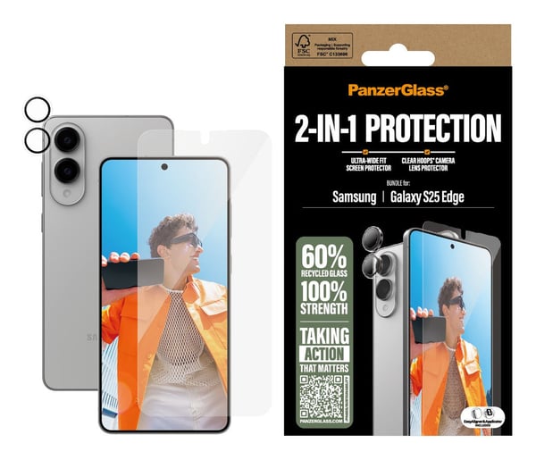 PanzerGlass PG34438 Matkapuhelimen näyttö- ja taustasuoja Samsung 1 kpl