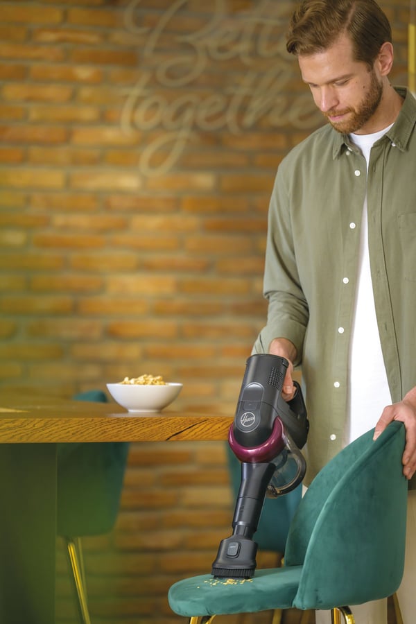 Hoover HF410H 011 Stick vakuum Batteri Dry mikro Poseløs 0,4 L 240 W Magenta 2,5 At