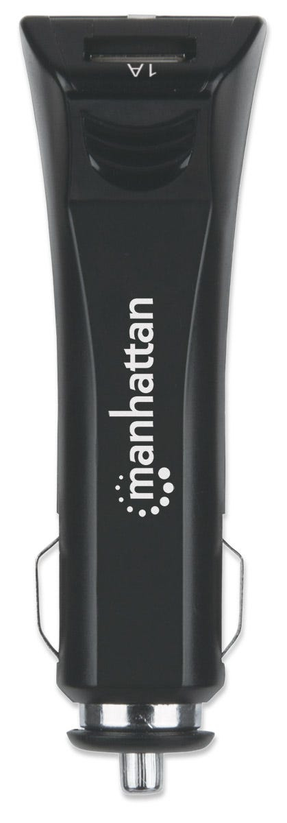 Manhattan 101721 oplader til mobil enhed Digitalt kamera, Mobiltelefon, MP3, Tablet Sort Cigartænder Automatisk