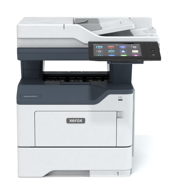Xerox VersaLink B415 A4 47 sid/min dubbelsidig kopiering/utskrift/scanning/fax, PS3 PCL5e/6, 2 magasin totalt 650 ark